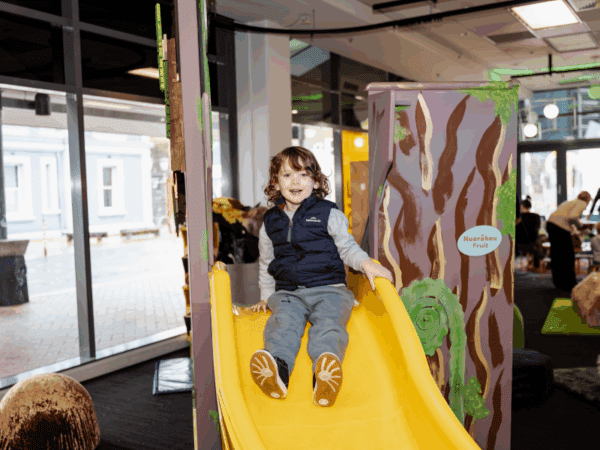 A child plays at Nōku te Ao Capital E